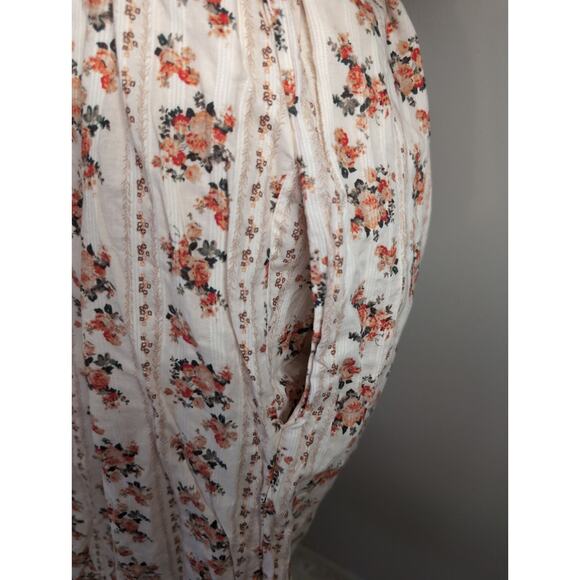 a Loves a cottagecore floral scoop neck balloon sleeve belted dress XS - Picture 3 of 9